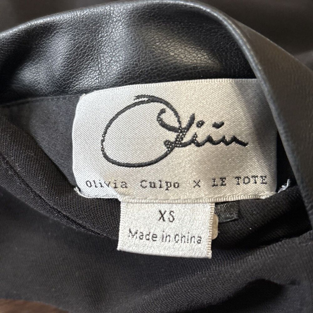 Olivia Culpo x Le Tote Collab Reversible‎ Floral Black Bomber Jacket Size XS - Picture 11 of 11